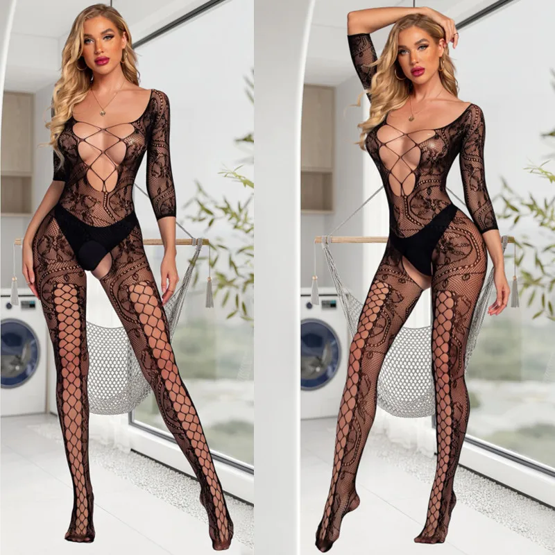 Fishnets mesh Women Body stocking sexy lingerie Bodysuits Open Bra Erotic Costumes Pantyhose sexy Tights Hot erotic Lingerie women underwear sexy lingerie
