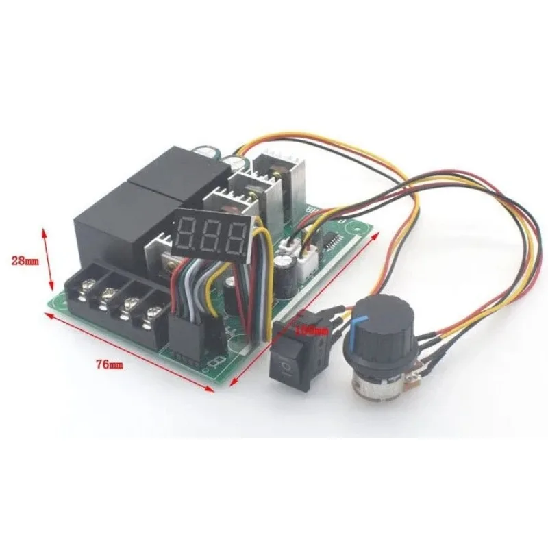 PWM speed controller DC motor Digital display 0~ adjustable drive module Input MAX40A 12V 24V36V