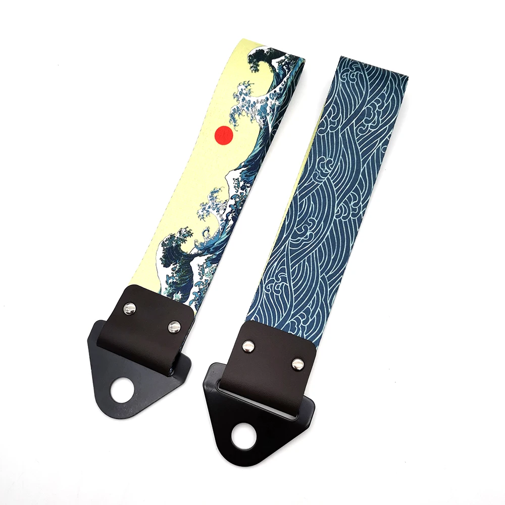 JDM Racing Sports Style Tow Strap Universal Race Towing Bars Nylon Car Trailer Ropes Hook Fake Taxi HKS Osaka JDM