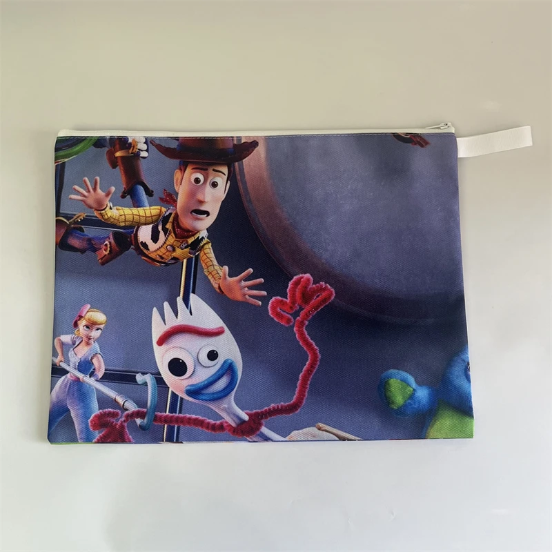 Disney Toy Story Woody M7760 Slip Anime Cartoon Makeup Bag Casual Pen Bags Storage Handbag Gift