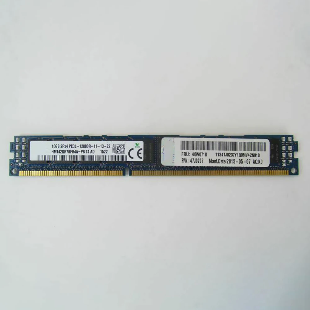 IBM RAM 1600 VLP 서버 메모리, 46W0718 46W0716 47J0237 PC3L-12800R, 16GB DDR3