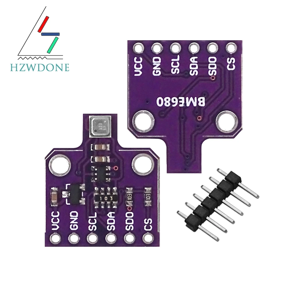 Digital Environmental Sensor Module for Temperature, Humidity, and Pressure