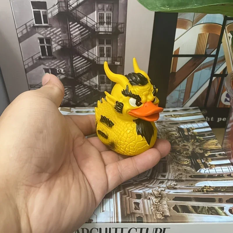 Duck Statue Gothic Sculpture Punk Animal Figurine Resin Desk Decoration Collectible Figurines Satan Duck Tabletop Ornaments miniature figurines resin ornaments resin crafts miniature duck figurines