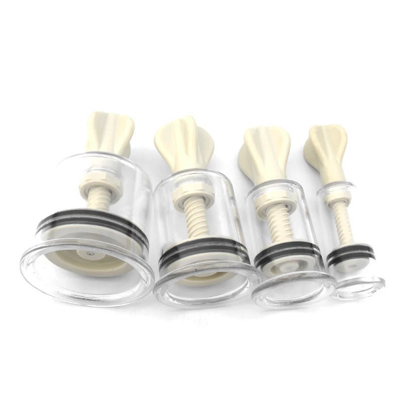 Nipple Clips 4 Size Nipple Sucker Enlarger Pussy Pump Clitoris Clip Vacuum Stimulate Breast Enlarger Sex Toy For Women Men BDSM