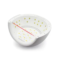 Red Light Nail Lamp Quick Drying Gel Polish With 30/60/120s Timer Auto Sensor Nail Art Machine For Salon 2