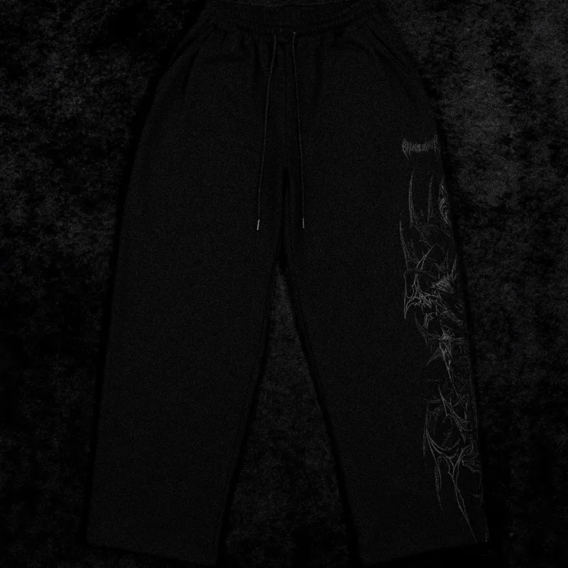 Men'S Plus Size Trendy Printed Fitness Pants,American-Style Jogging Pants,Fitness Printed Casual Straight-Leg Pants