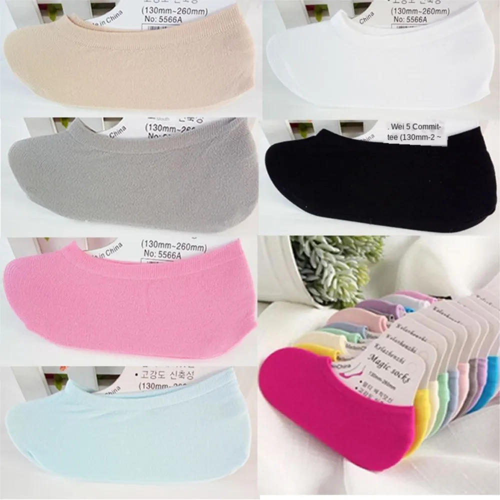 Magic Socks Shallow Mouth Invisible Kids Boat Socks Silicone Anti-skid Baby Girl Socks Spring Summer Super Elastic T