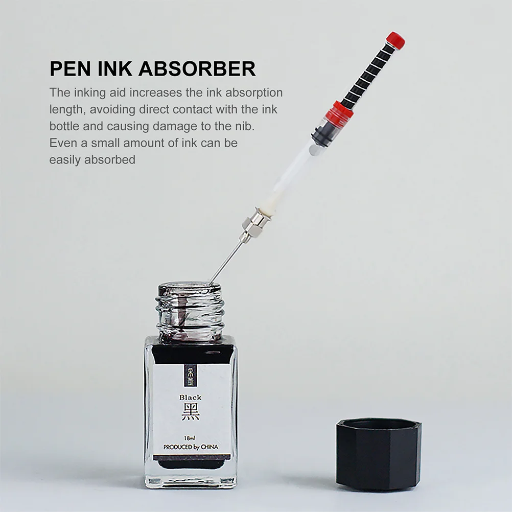 Fountain Pen Fountain Pen Ink Cartridges Fountain Pen Syringe Tool Fountain Pen Ink Pen Ink Refill Ink Pen Fountain Syringe Converter Spring Filler Tool Absorber Refills Filling Refill Replacement Accessories Writing Supplies