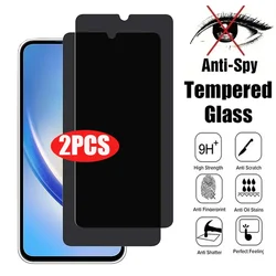 Enhanced Privacy Screen Protector: 2 - Pack Anti - Spy Tempered Glass - 2PCS Anti - spy Glass (For A55)