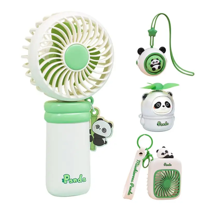 

Портативный USB-вентилятор для путешествий, Охлаждающие вентиляторы с мультяшным рисунком милой панды, детский ручной вентилятор с животными, летний охлаждающий вентилятор