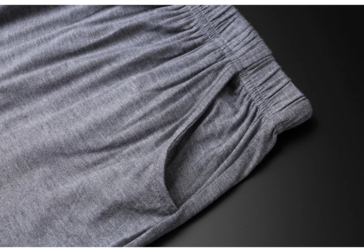 Men High Elastic Casual Pants 15XL 16XL New summer modal casual home pants new large size men's super soft pants big 210-260KG 5