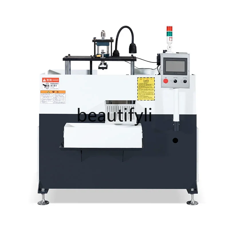 Single head long workpiece high-speed servo automatic drilling, tapping, tapping, punching, reaming and chamfering machine