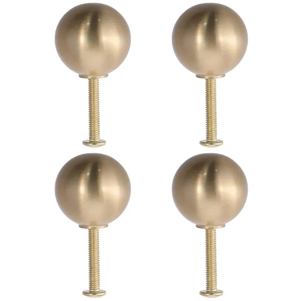 20mm/25mm Lamp Finials Caps Knob Gold Ball-Shaped Screw Cap Nuts Brass Decoration Lamp