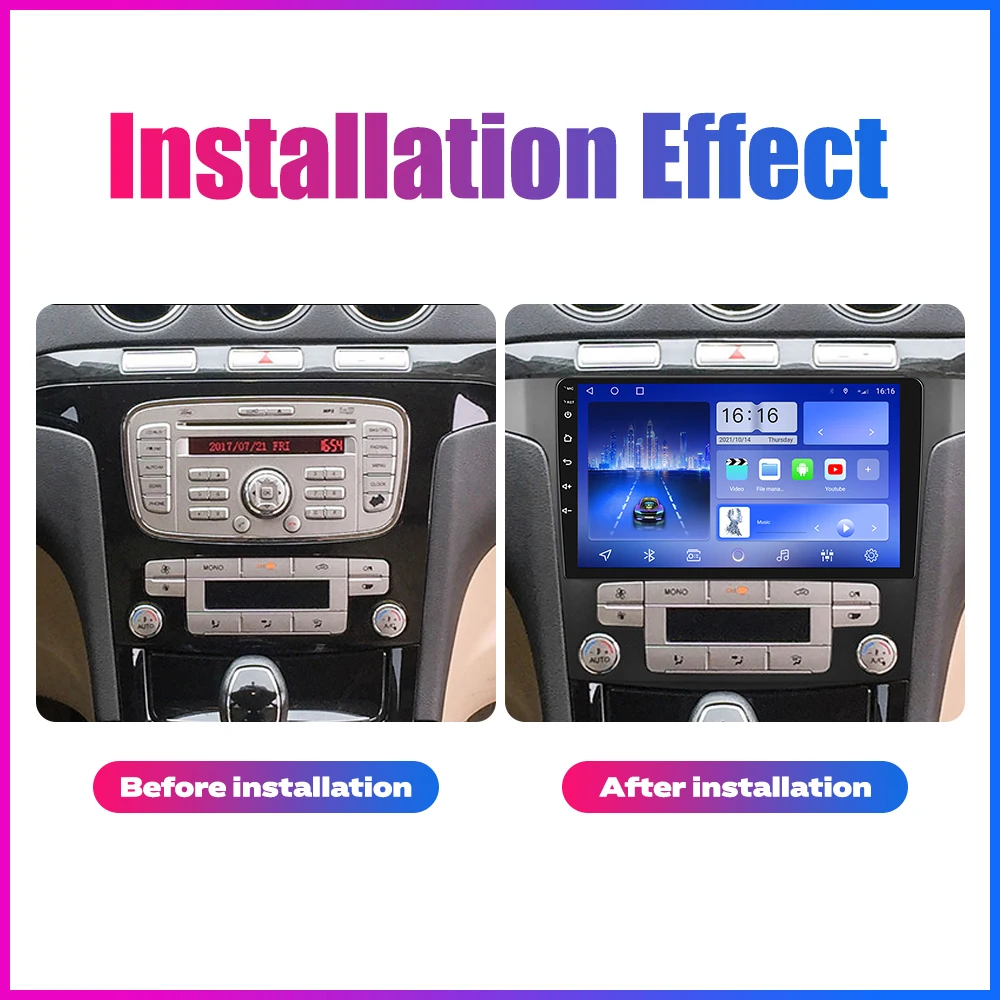 7/9/10/10.33/13.1'' Inteligentny system dla 2-dinowego radia