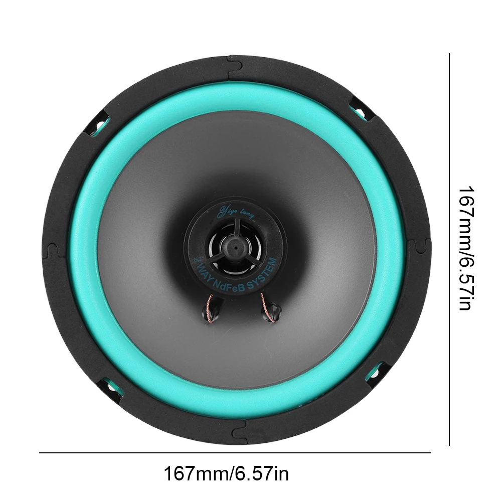 4/5/6 Inch Universal Car Speaker 100W/160W HiFi Coaxial Subwoofer Sensitivity 92dB Car Audio Music Stereo Car Subwoofer Stereo