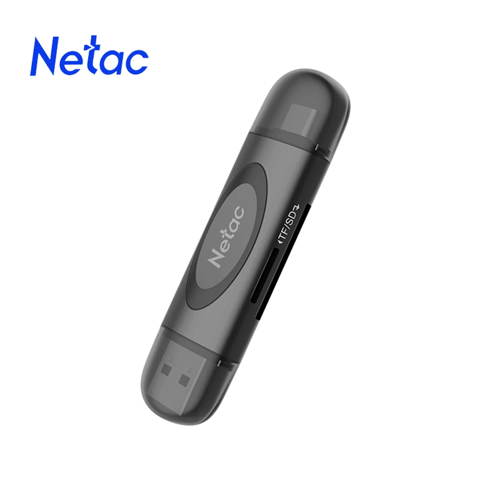 Netac Card Reader USB 3.0 USB-C USB-A to SD Micro SD TF Memory Card Adapter for PC Laptop Accessories Multi Smart Card Reader - 6