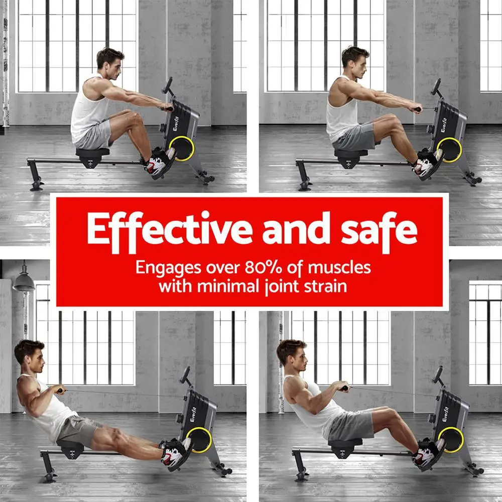 Everfit Magnetic 12 Levels Rower for Cardio Workout, Body Builder