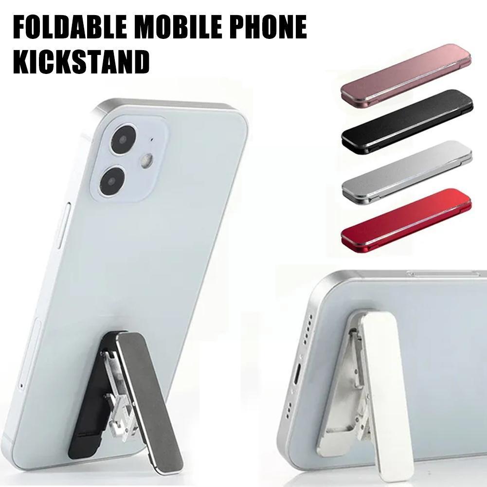 Plastic Self Adhesive Folding Mobile Phone Stand Portable Holder Kickstand Phone Phone Desktop Invisible Bracket Bra B1O2