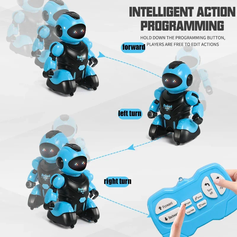 Intelligent Robot Programming Talk Show Infrared Rc Remote Control Robot Children's Toys for Boys and Girls Sing and Dance Gifts