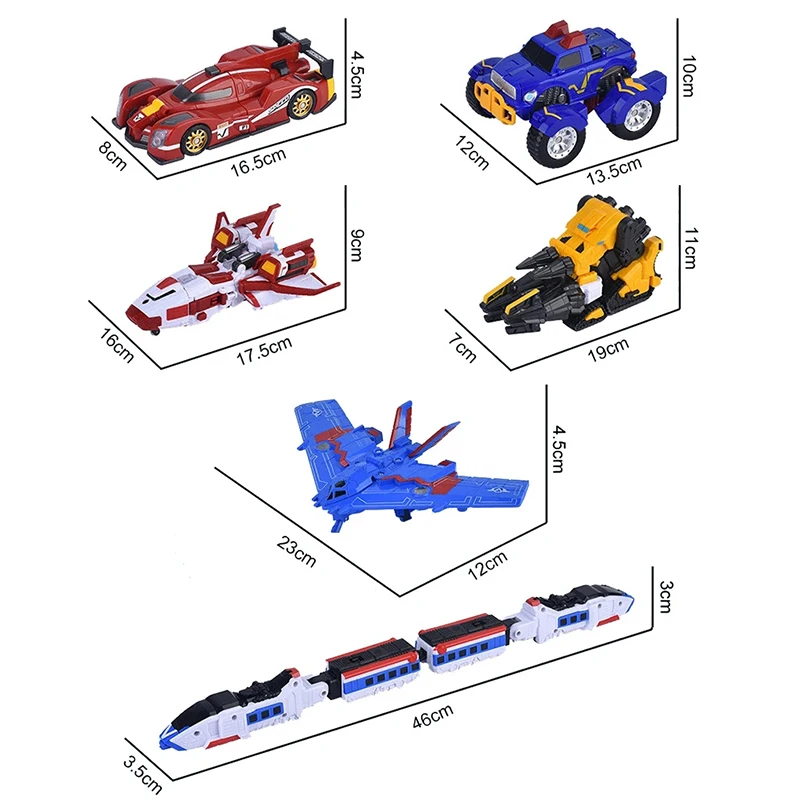Tobot V Galaxy Detectives Master V Ultimate 6 IN 1 Combiner Robot Toy Car Plane Action Figure ABS 39CM Transformation Model Gift