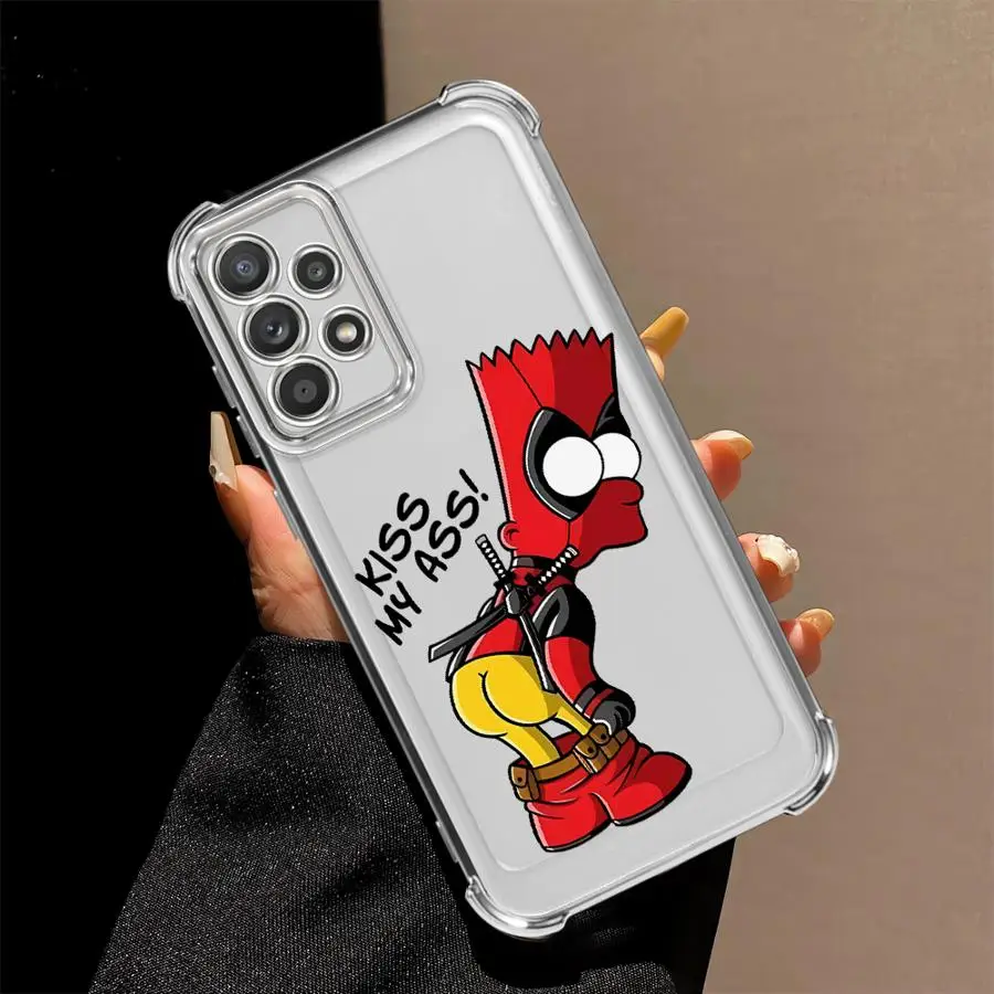 Vibrant Red Bart Simpson Phone Cover Case