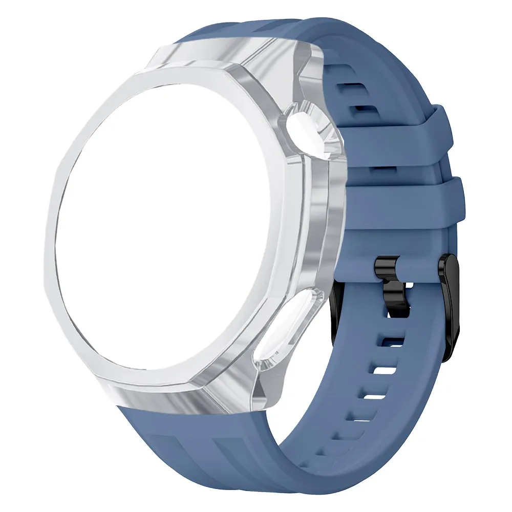 Versatile Silicone Strap with TPU Case - Full Coverage Replacement Band and Protective Accessory