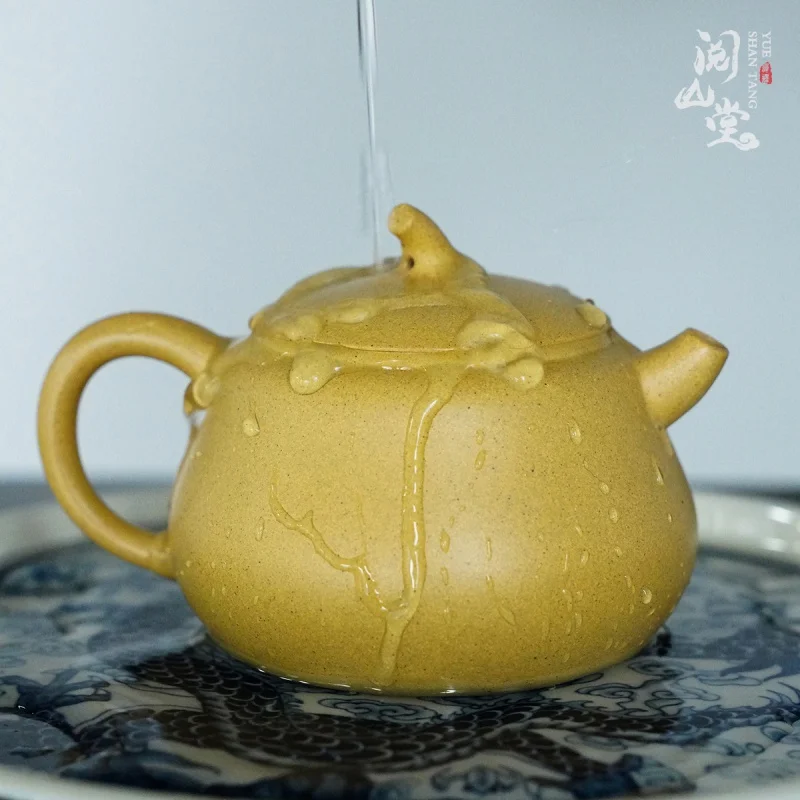 

Yueshan Hall Тыква Золотой сегмент кунжута облако песок стиль Национальный рабочий присмотр Fluke маленький фиолетовый глиняный горшок