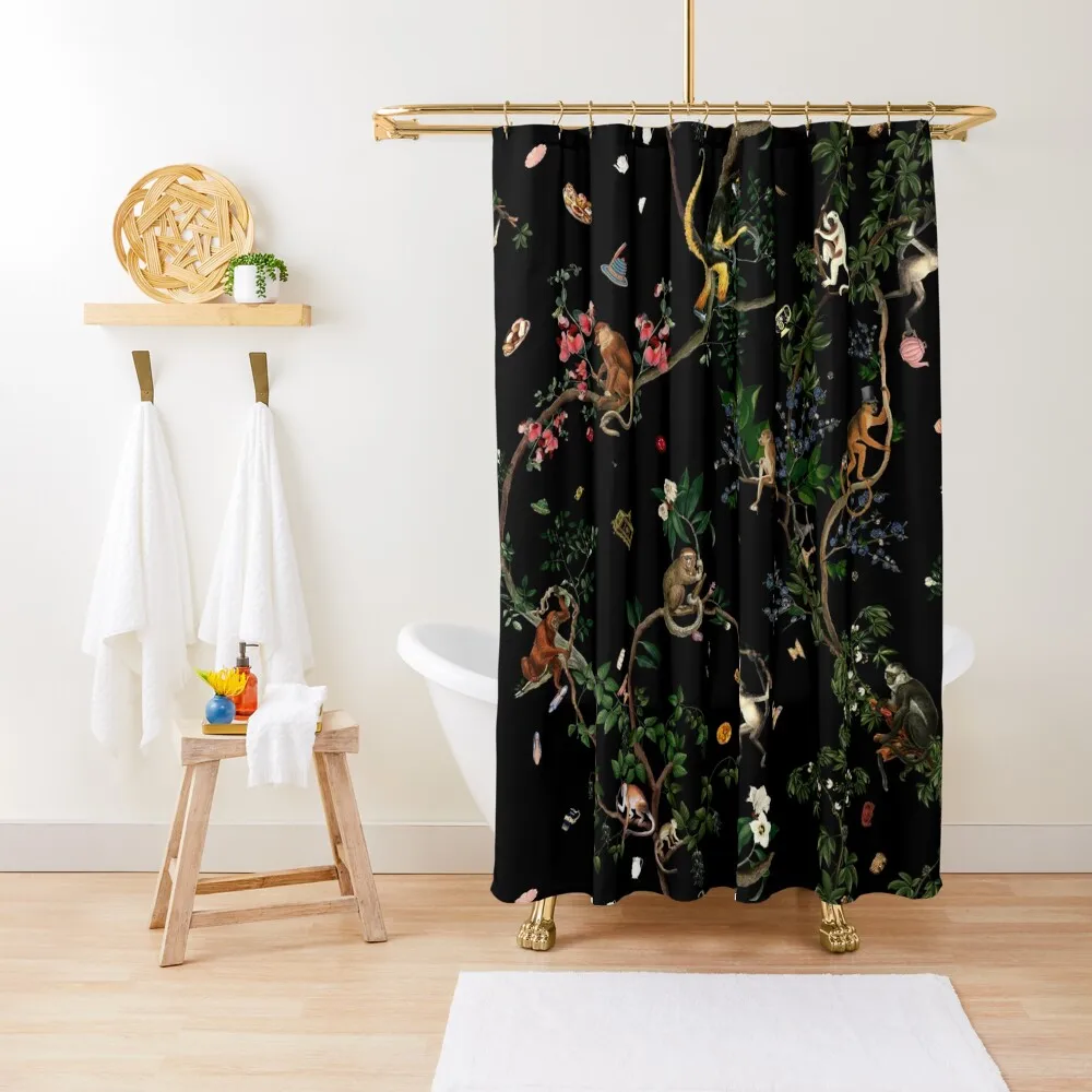 

Monkey World Shower Curtain Bathroom Fabric Bathroom And Shower Products Modern Bathroom Accessories Curtain