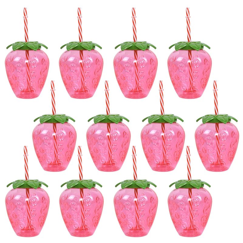 Hawaiianische Sommerparty Ananas Erdbeerbecher mit Strohhalm Tropische Hochzeit Flamingo Luau Geburtstagsfeier Dekoration Trinkbecher – Detail 8