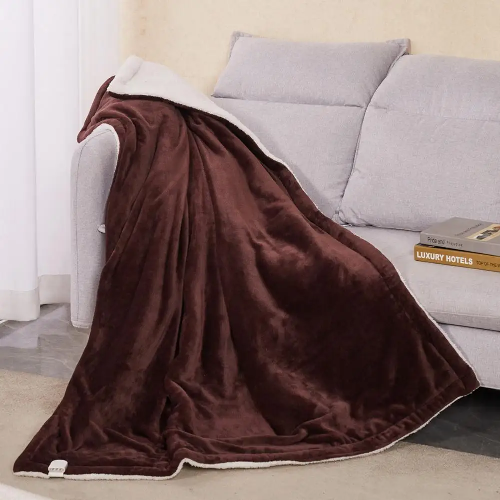 

Winter Heated Blanket Sleep Covering Flannel Electric Blanket Thicker Heater Double Body Warmer Quilt Couch Blanket US Plug
