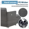 Outdoor Patio Furniture Sets, All Weather Outdoor Sectional Patio Sofa, Wicker Rattan Outdoor Couch Patio Set with Cushions 3