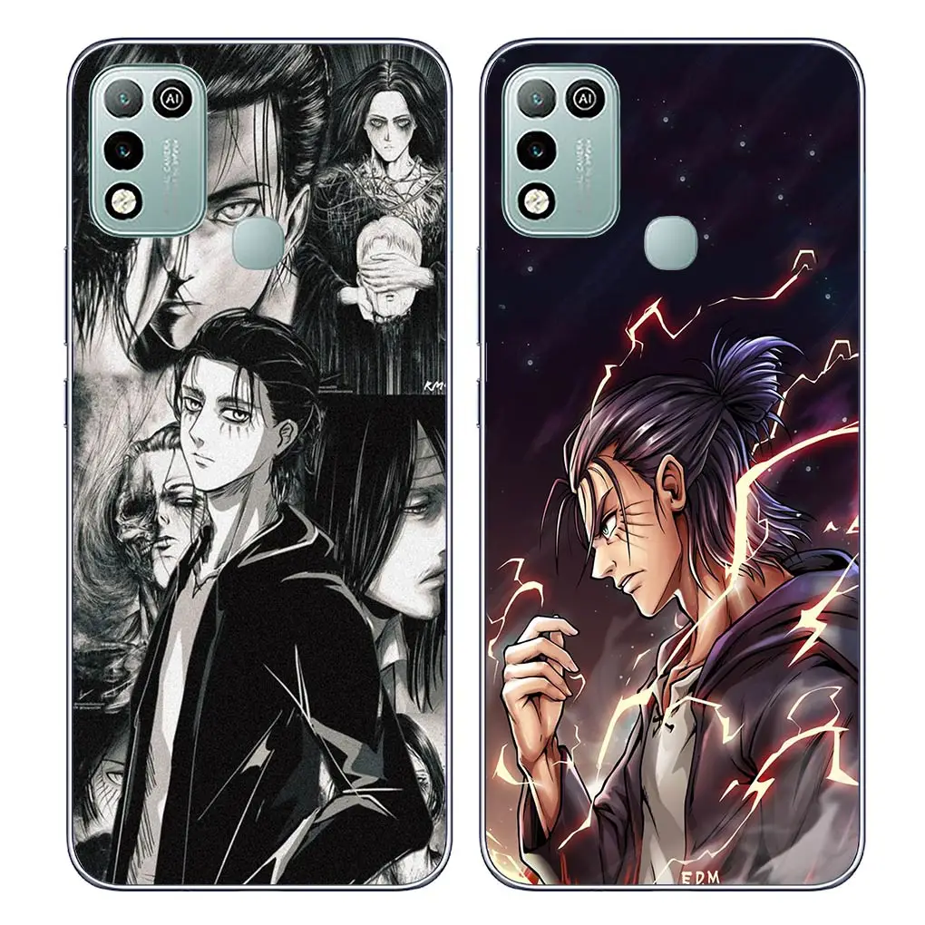 Attack on Titan Eren & Levi Soft Phone Cover