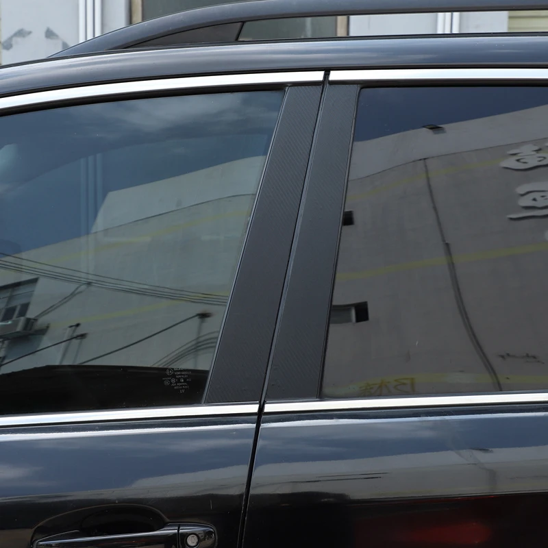 

For Subaru Forester 2013-2018 PVC Carbon Fiber Car Center Pillar Pull Flower Film Trim Sticker Car Accessories