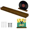 Wall Record Holder Wood Vinyl Record Shelf Wall Mount Record Storage Racks Small Wall Vinyl Record Holder Display Shelf 1