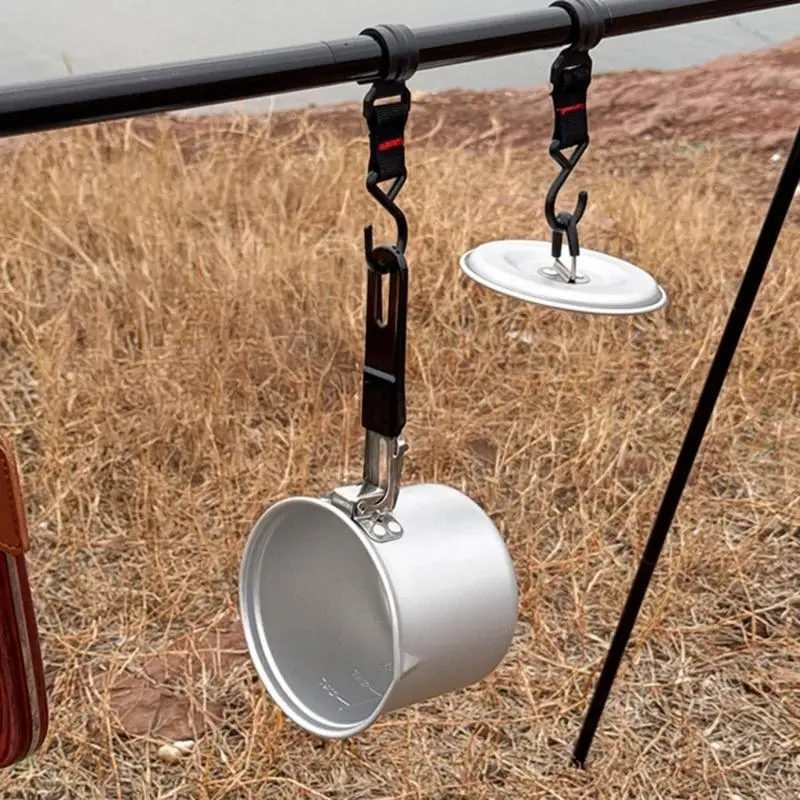 23GA Efficient Teas Kettle With Foldable Handle Portable Outdoor Kettle for Camping and Hiking with Space Saving Design