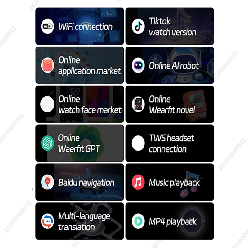 HK10 Ultra 3-WF AMOLED Smart Watch Men Women WiFi Bluetooth Call ChatGPT Compass G-Sensor Photo Album Smartwatch for Android IOS 3
