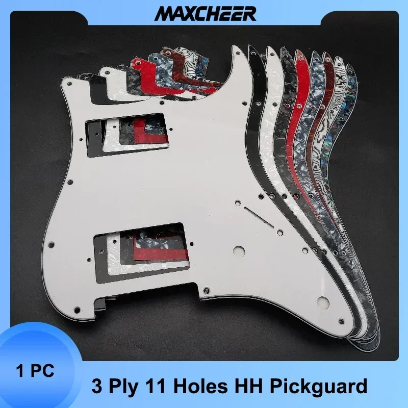 Pickguard Humbucker 11 Fori Pickguard Per Chitarra ST HSS Humbucker - Piastra Antigraffio 11 Fori, Colori Assortiti, Con Viti Fender Shop - Foto 6