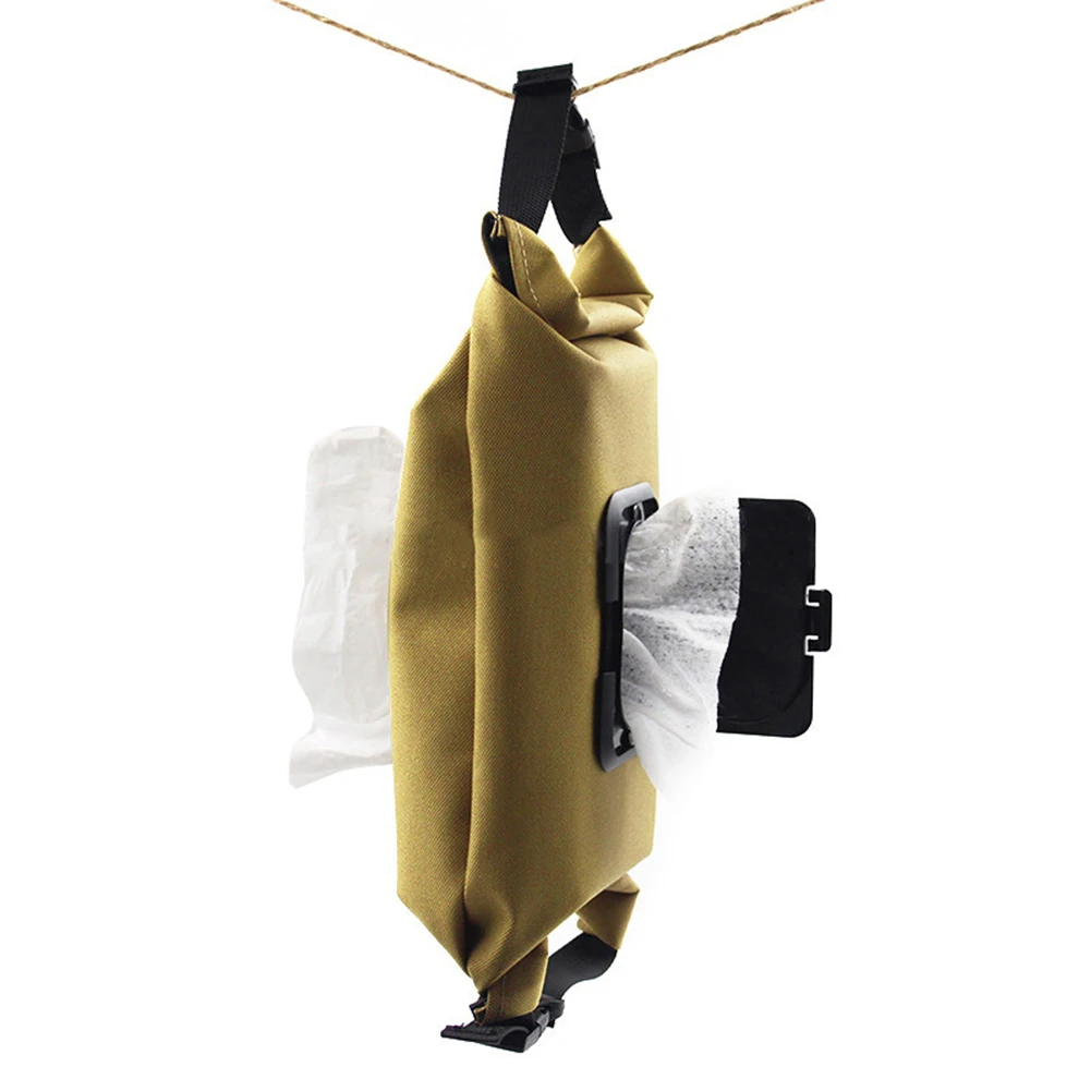 Oxford Tissue Box Halter wasserdichte Serviette Papier Taschentuch Fall Toiletten papier Spender Box Halter Aufbewahrung tasche für Camping Wandern – Detail 16