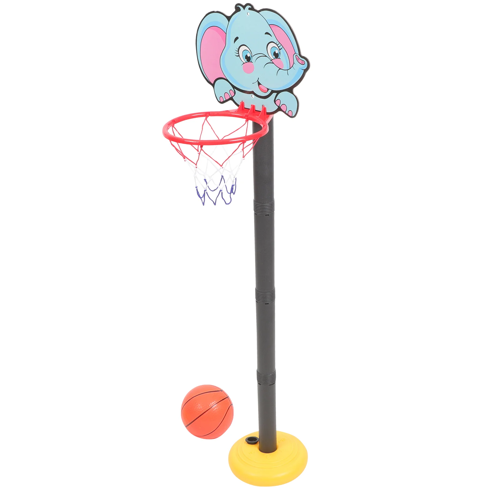 

1 комплект, Детская баскетбольная подставка с мультяшными животными, Регулируемая Баскетбольная подставка для помещений и улицы