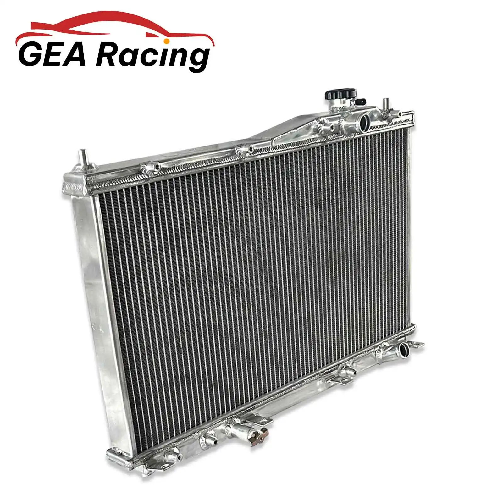 2 Row Aluminum radiator + Fans for 2001-2005 Honda Civic / Acura