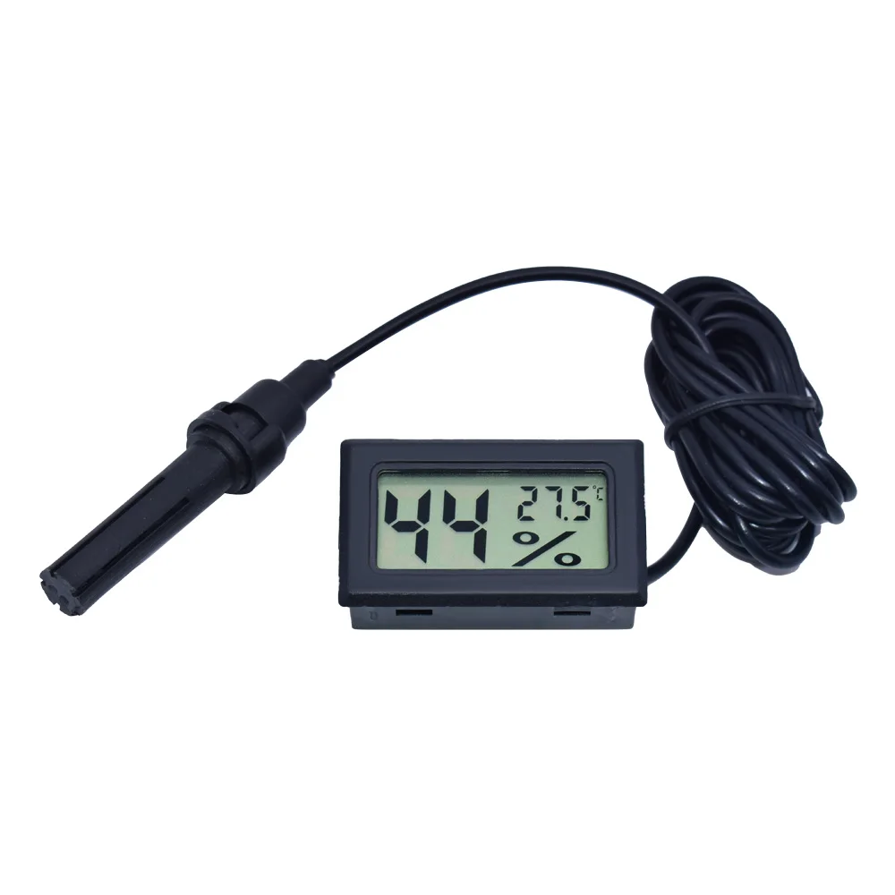 Digital Thermometer with Mini LCD Display and 1M Probe for Fridges, Freezers, and Aquariums