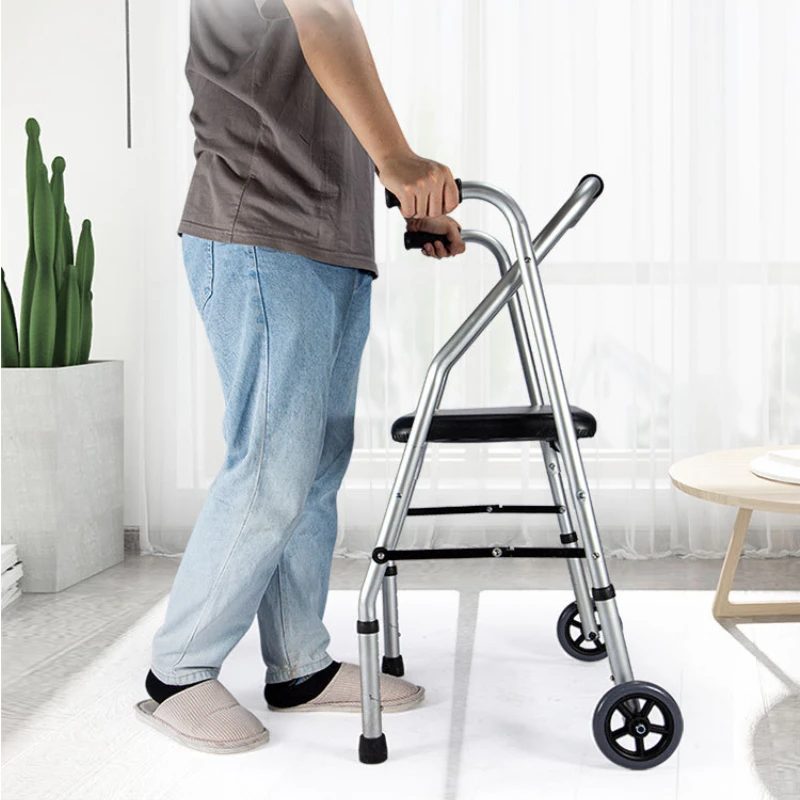 Aluminum Alloy Walkers For Elderly Rehabilitation Walking Aid Armrest