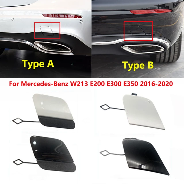 Car Front Bumper Tow Hook Eye Hole Cover for Mercedes-Benz E450 19-20 White