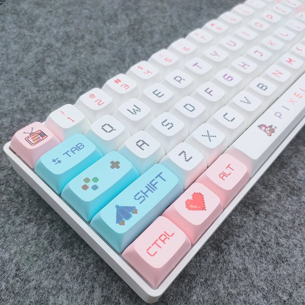 125 Keys Pixel Wars theme Keycap DYE Sublimation XDA Profile PBT Keycaps For Gaming Mechanical