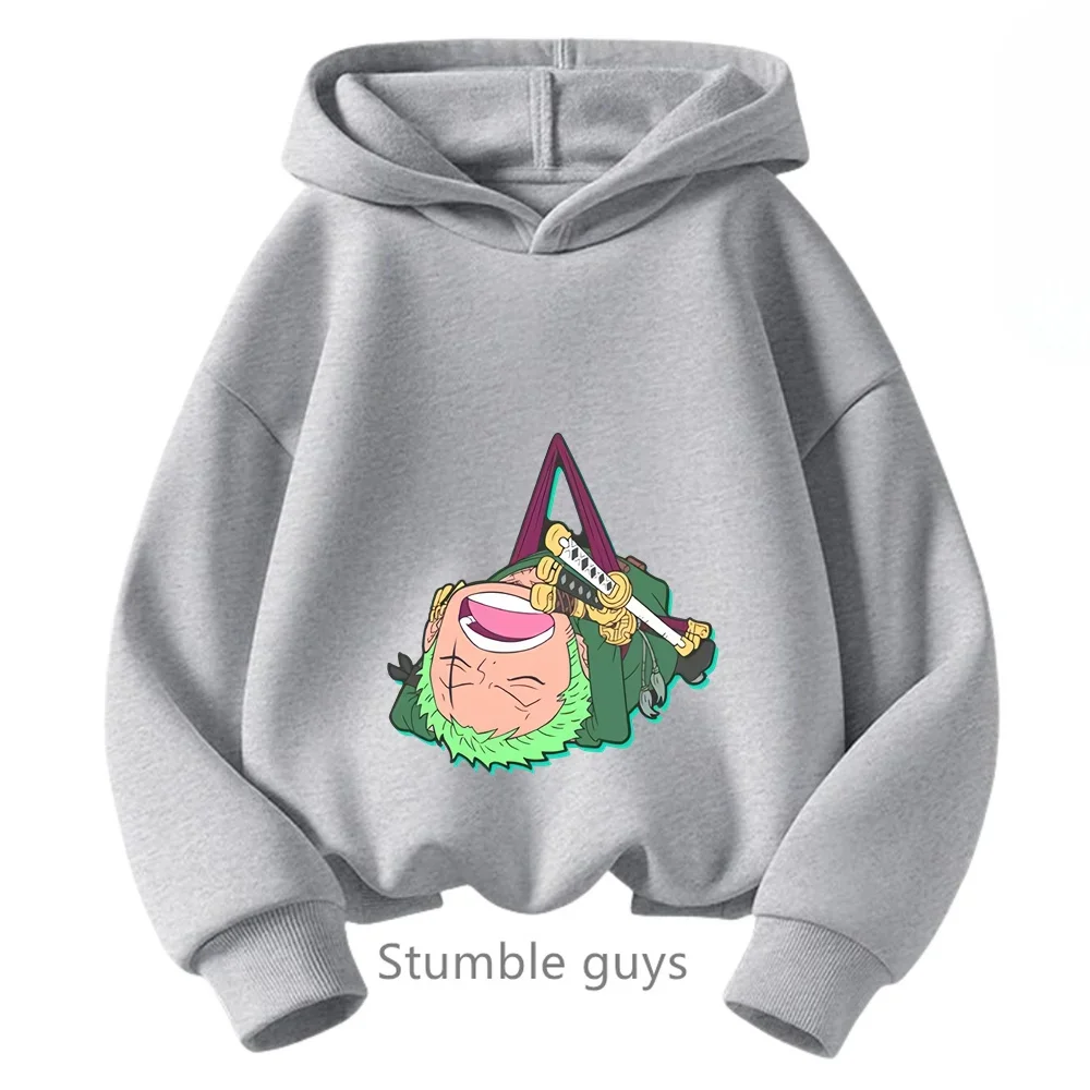 thumbnail image 1 of Sudadera con capucha de una pieza para niños, ropa para niños y niñas, ropa de primavera y otoño, sudadera con dibujos animados de Luffy Zoro, traje para adolescentes, camisetas con capucha de Sonic, 1 of 5