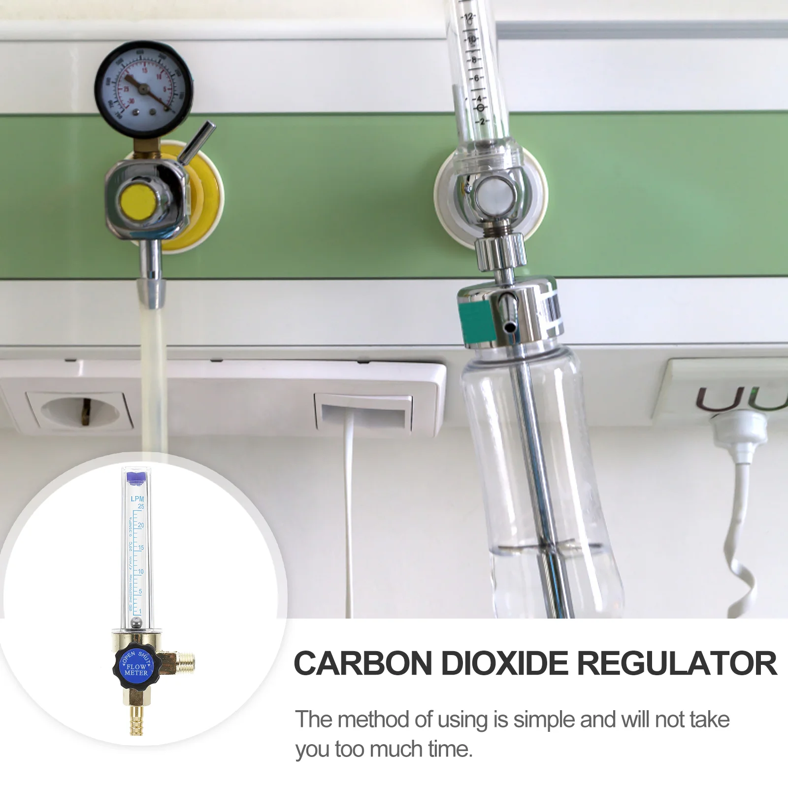Flowmeter Regulator Professional Gas Carbon Dioxide Argon Tank Nitrogen CO2 Ppe Indicator Material