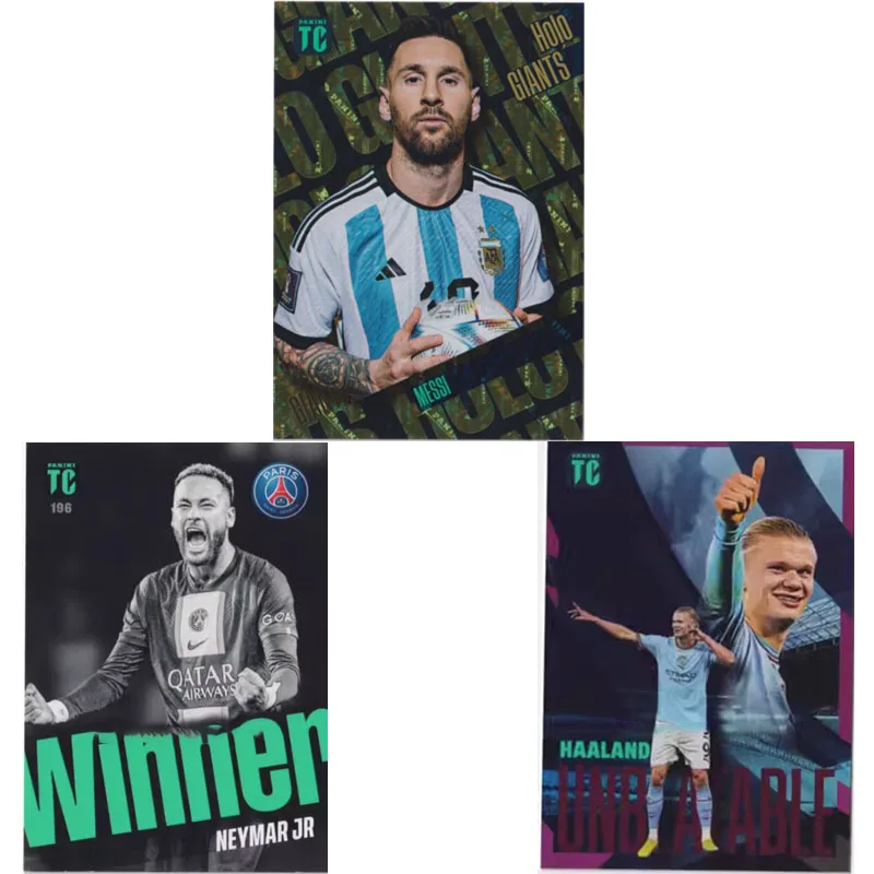 

2023 Panini Топ-класс Tc Ballsuperstar Коллекционная карта Месси, Неймар Haaland ограниченные карты