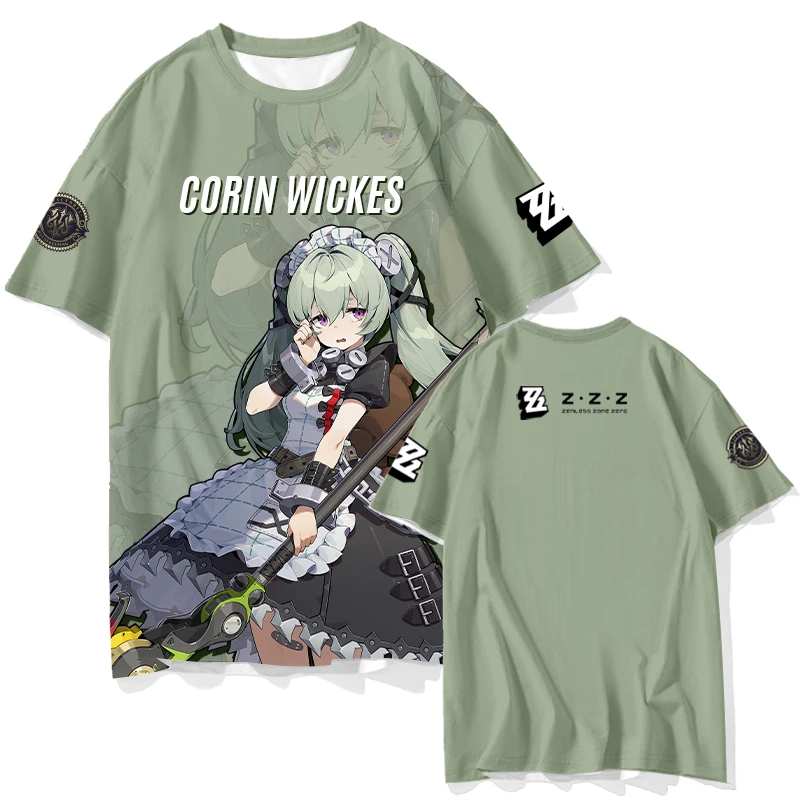Zenless Zone Zero Short Sleeve T Shirt Kids Tees Cosplay Tops