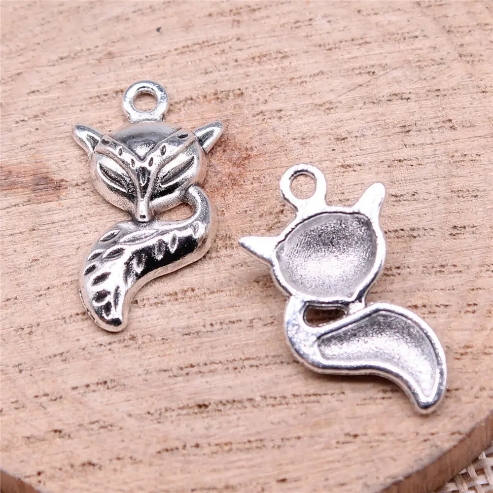 

Car Accessories Fox Charms Jewelry Tools 23x13mm 10pcs