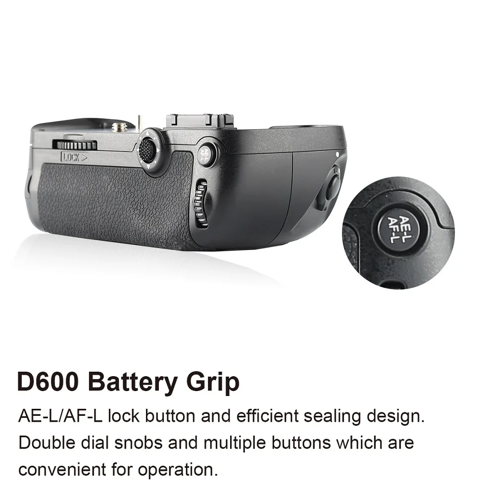 Meike MK-D600 Vertical Battery Grip for Nikon D600 D610 Digital SLR Camera as MB-D14